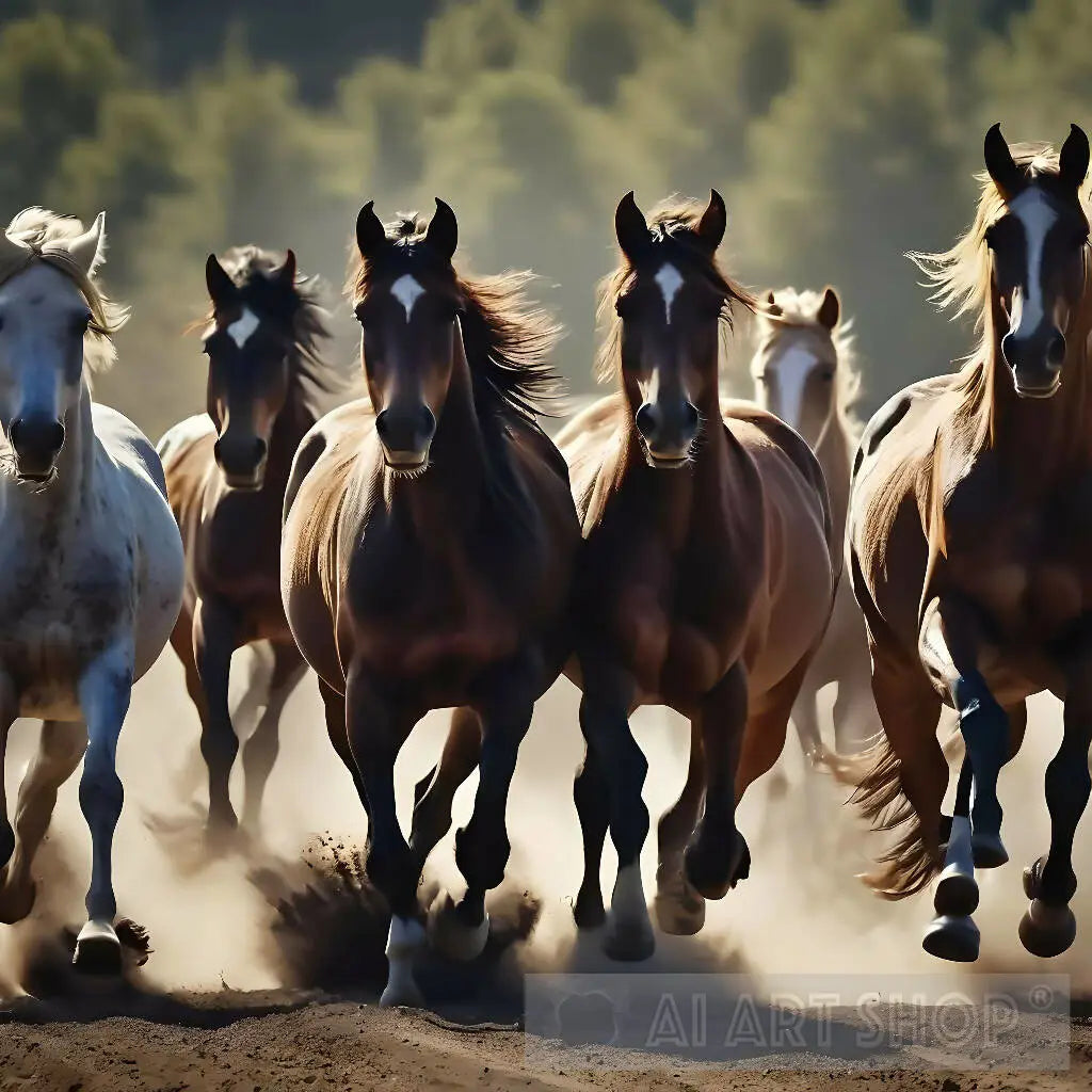 Horses, Nature, Wild