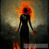 A Halo Of Fire Surrealism Ai Art