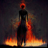 A Halo Of Fire Surrealism Ai Art