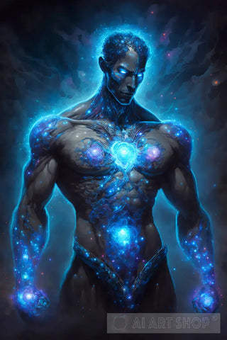 A Huge Cosmic Human Body Deep In The Galaxy 3 Abstract Ai Art