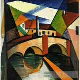 A Landscape With Bridge And Houses Landscape Ai Art