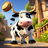 A Little Cow In The Barn Animal Ai Art