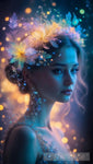 A Luminous Young Woman Portrait Ai Art