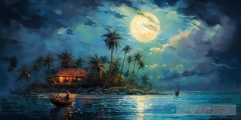 A Nights Catch Impressionism Ai Art