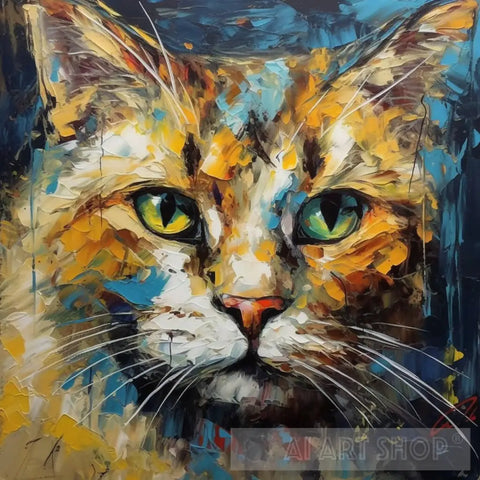 A Painting Of Cat Animal Ai Art