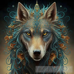 A Painting Of A Wolf With Long Hair Ai Painting