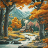 A Peaceful Lively Autumn Landscape Landscape Ai Art