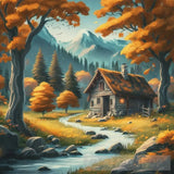 A Peaceful Lively Autumn Landscape Landscape Ai Art