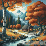 A Peaceful Lively Autumn Landscape Landscape Ai Art