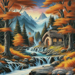 A Peaceful Lively Autumn Landscape Landscape Ai Art