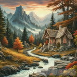 A Peaceful Lively Autumn Landscape Landscape Ai Art