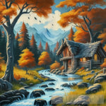 A Peaceful Lively Autumn Landscape Landscape Ai Art