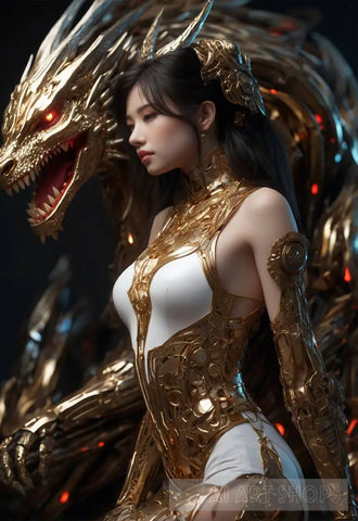 A Powerful Elegant Animated Character With Long Layered Dark Hair Ai Artwork