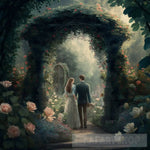 A Romantic Walk In The Gardens Landscape Ai Art