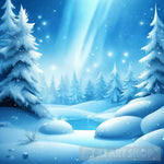 A Shining Blue Winter Background With Frozen Scenery Ai Artwork