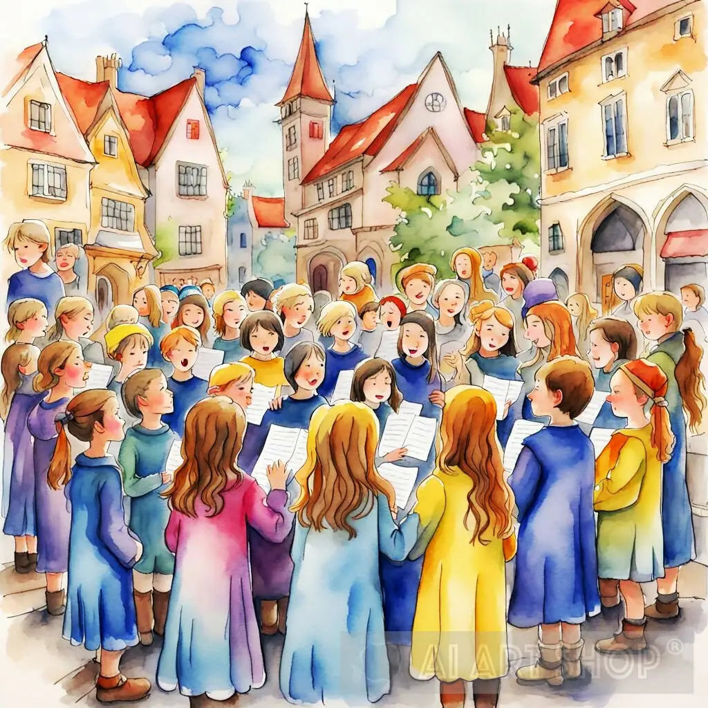 Children S Choir By Fun Art Gallery