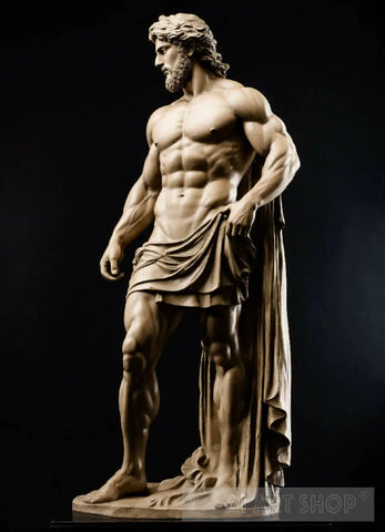 A Statue From A Muscular Greek God Ai Artwork