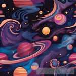 A Stunning Cosmic Scene With Swirling Colors Stars And Galaxies Ai Artwork