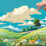 A Summer Day Landscape Ai Art