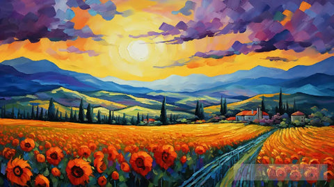 A Sunflowers Dream Impressionism Ai Art