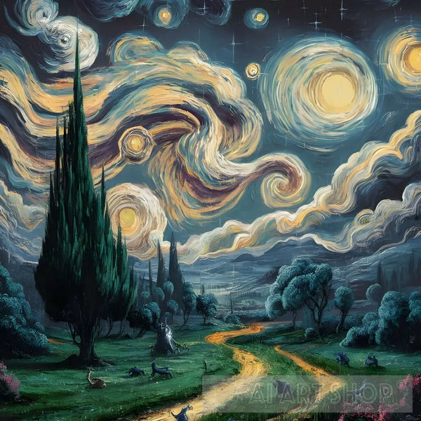 Starry Night interpretation free offers shipping