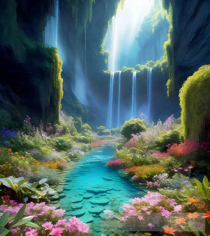 A Swimming Pool Of Flowers Beautiful Fantasy Nature Ai Art