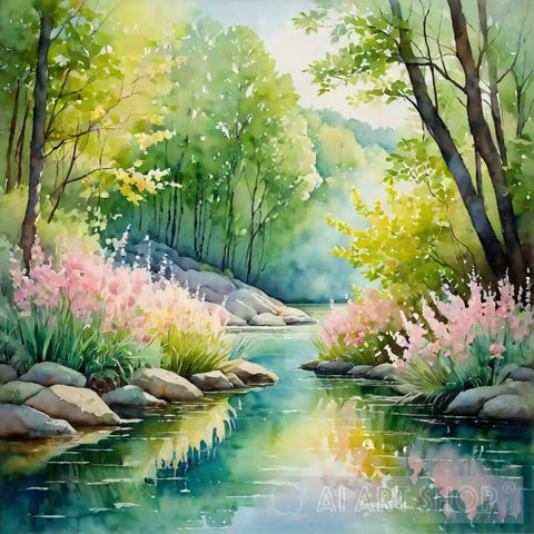 A Tranquil Moment In Nature 4 Ai Artwork