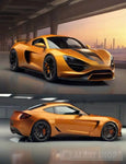 A Very Beautiful Sports Car Portrait Ai Art