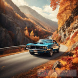A Vintage Muscle Car Ai Artwork