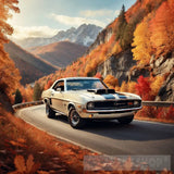 A Vintage Muscle Car Ai Artwork
