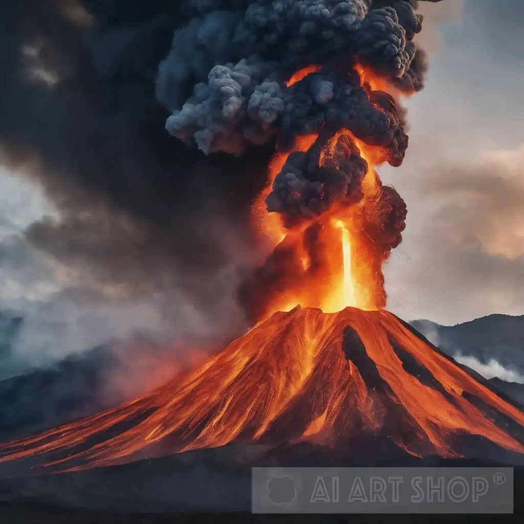 a volcano explosive