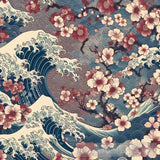 A Wallpaper With A Traditional Japanese Pattern Ai Painting
