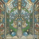 A Wonderful Artistic Painting On Stained Glass Ai Artwork