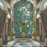 A Wonderful Artistic Painting On Stained Glass Ai Artwork