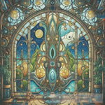 A Wonderful Artistic Painting On Stained Glass Ai Artwork