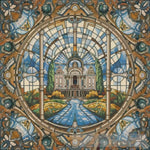 A Wonderful Artistic Painting On Stained Glass Ai Artwork