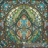 A Wonderful Artistic Painting On Stained Glass Ai Artwork