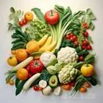 A Wonderful Assortment Of Fruits And Vegetables Ai Artwork