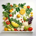 A Wonderful Assortment Of Fruits And Vegetables Ai Artwork