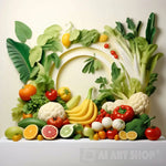 A Wonderful Assortment Of Fruits And Vegetables Ai Artwork