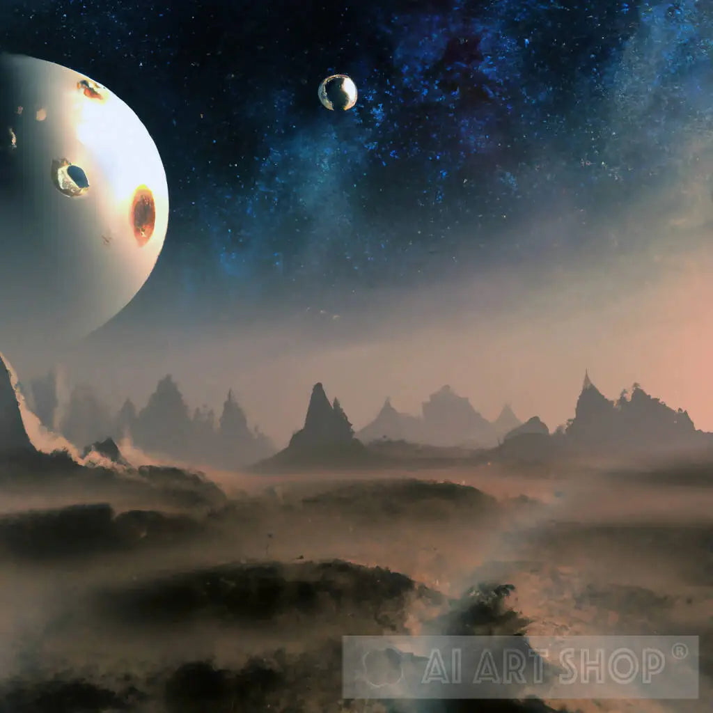 Abandoned Cosmos: AI generated comic book style sci-fi art painting...