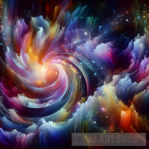 Abstract Ai Art - Cosmic Whispers
