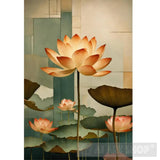 Abstract Art Painting Flowers And Butterflies Ai Artwork