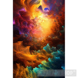 Abstract Art Painting Flowers And Butterflies Ai Artwork