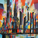 Abstract Artwork Capturing The Vibrancy Of City London Architecture Ai Art