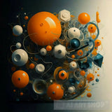 Abstract Bio Morphism Oil Painting Ai Painting