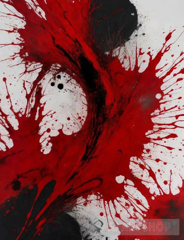 Abstract Blood Ai Painting