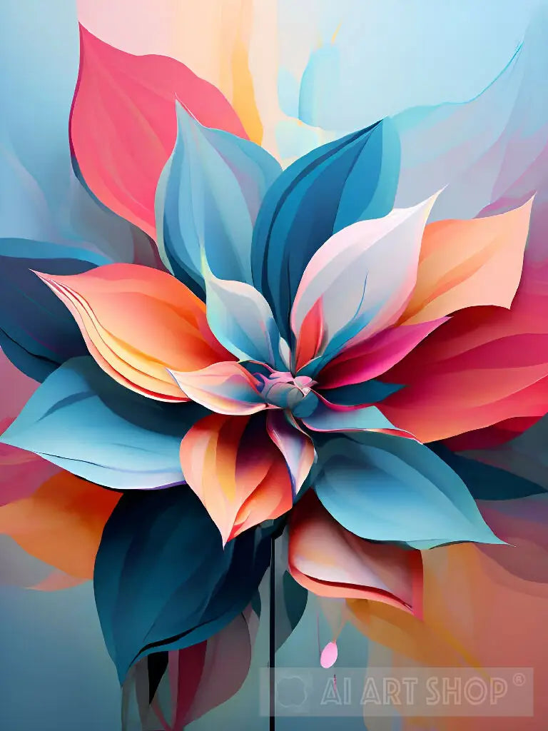 Abstract Bloom Painting | Abstract Art for Sale | Artist.AI Art Sho...