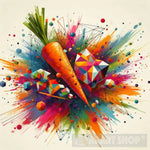 Abstract Carrot Ai Art