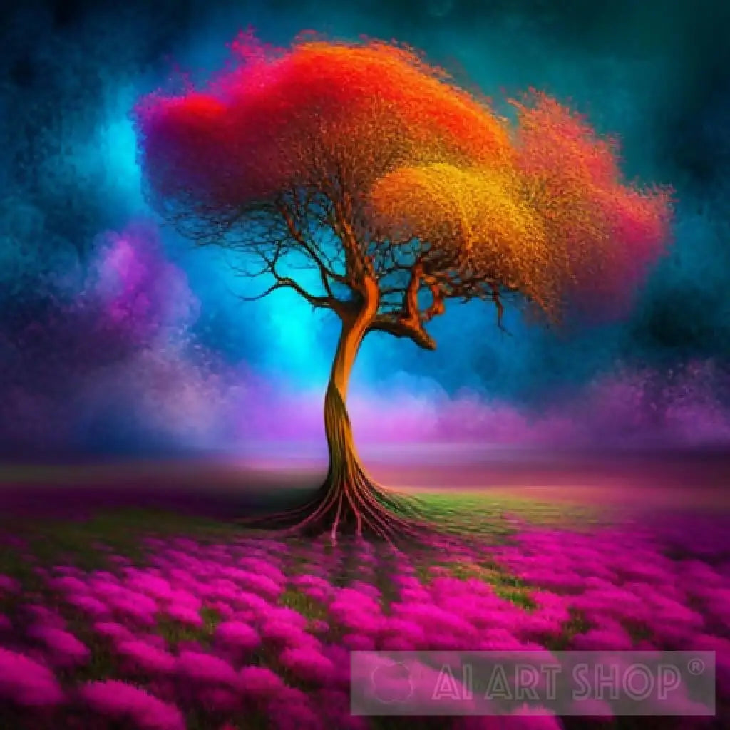 Abstract colors tree